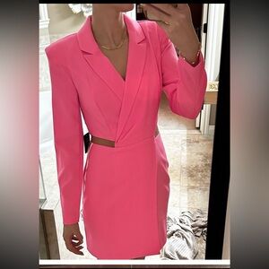 BNWT HOT PINK CUTOUT DRESS SZ S